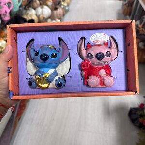 Angel and Devil stitch salt & pepper shakers